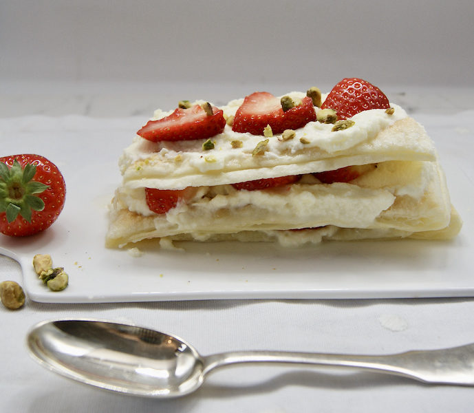 Millefeuille aux fraises