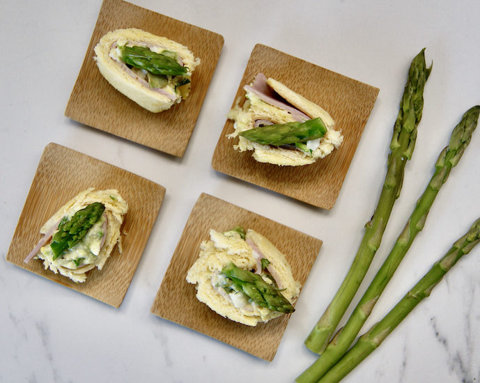 Roulés aux asperges