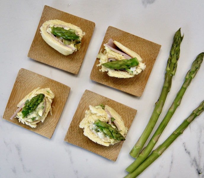 Roulés aux asperges
