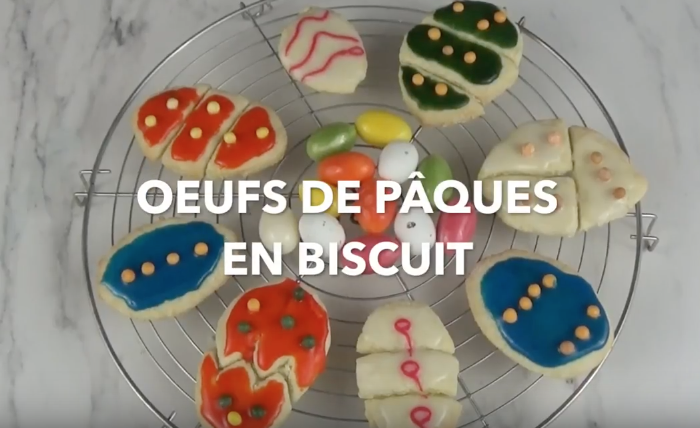 Oeufs de Pâques en biscuit