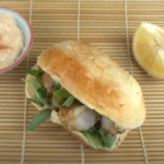 Sandwich aux noix de Saint Jacques croustillantes