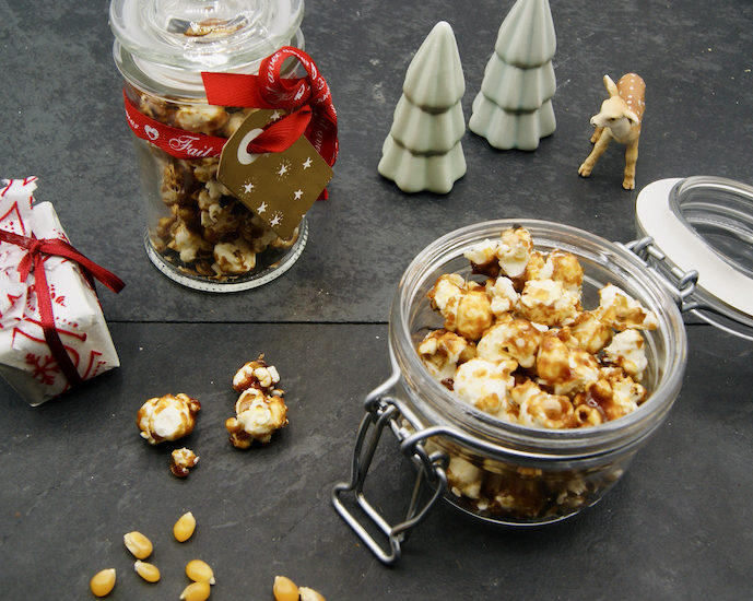 Pop corn au pain d&rsquo;épices en pot à offrir