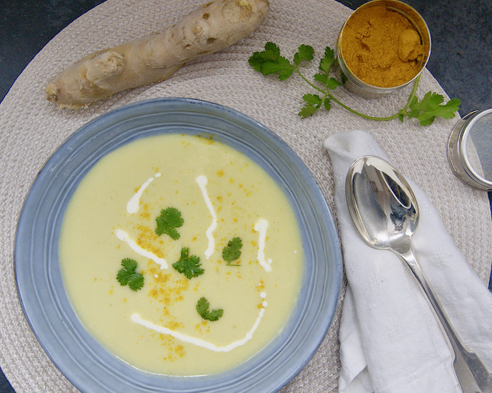 Soupe au curry et au gingembre