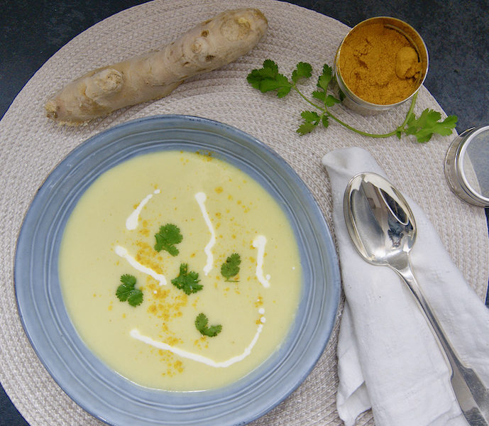 Soupe au curry et au gingembre