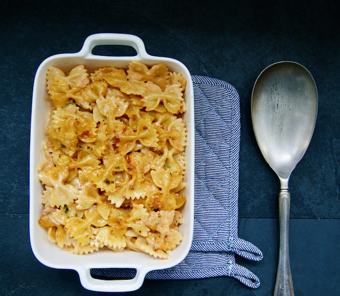 Gratin de farfalle alle cinque pi