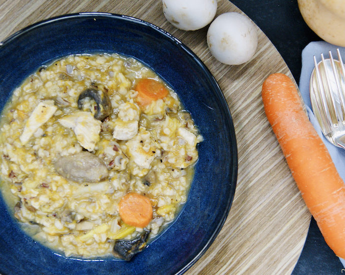 Soupe-repas d&rsquo;automne au riz
