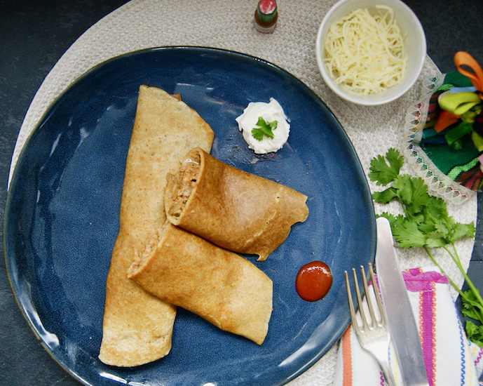 Crêpes salées façon burrito