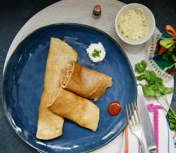 Crêpes salées façon burrito