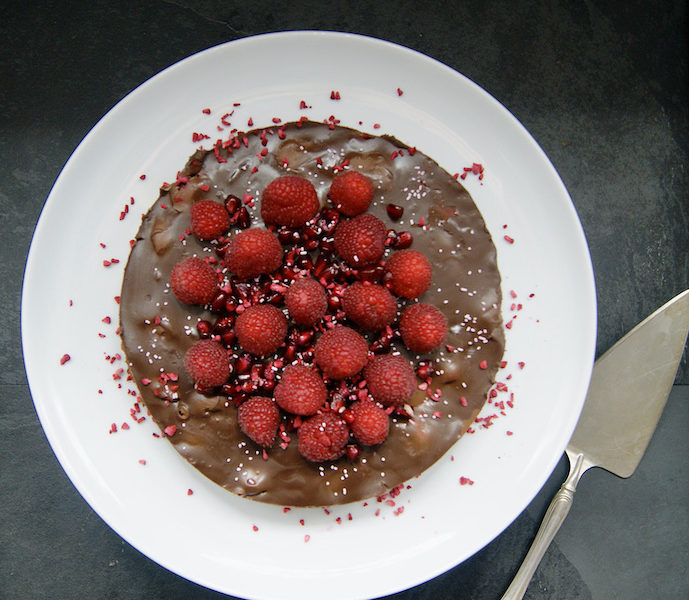 Tarte croustillante chocolat-framboises