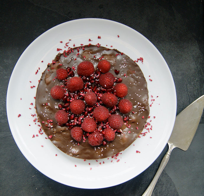 Tarte croustillante chocolat-framboises