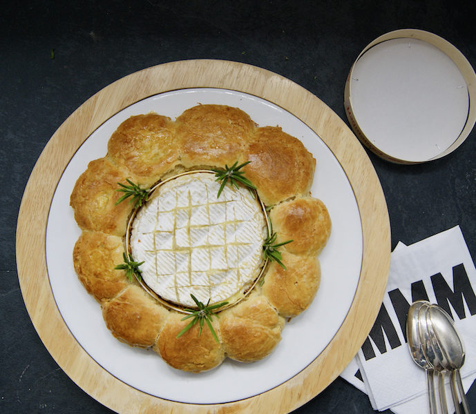 Couronne de pain brioché et camembert fondant