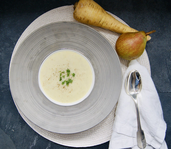 Velouté de panais aux poires