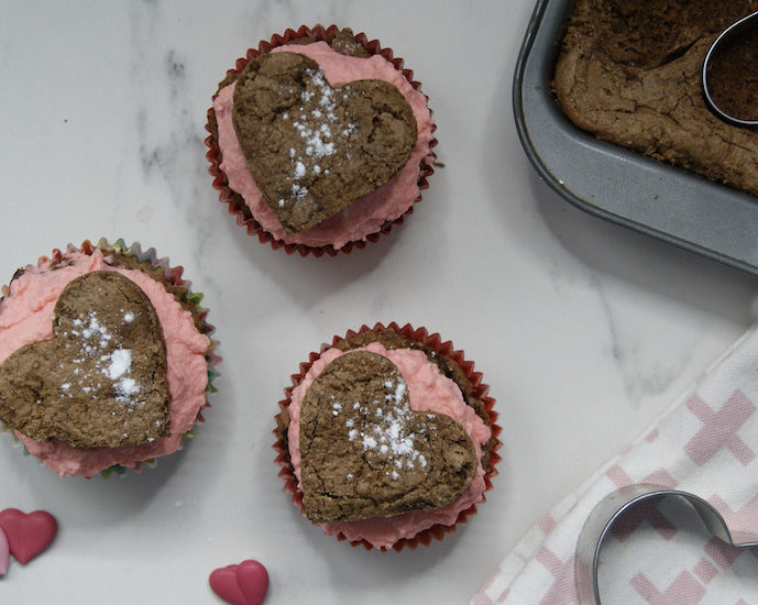 Mini-brownies de Saint Valentin
