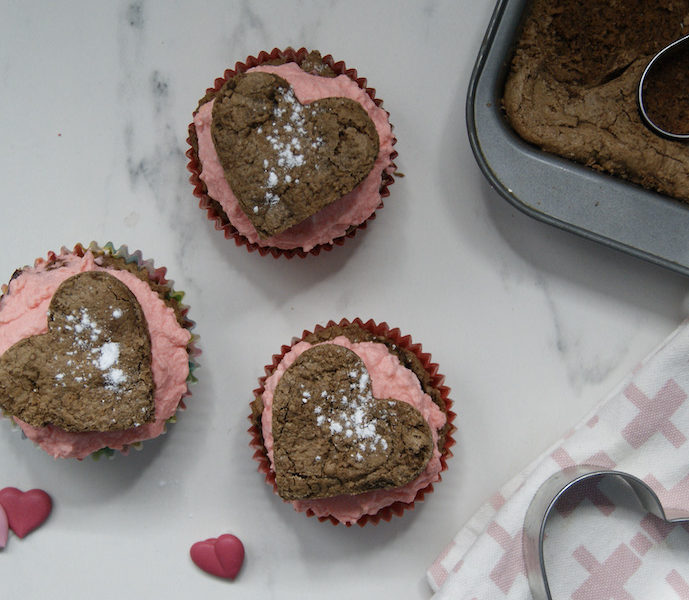 Mini-brownies de Saint Valentin