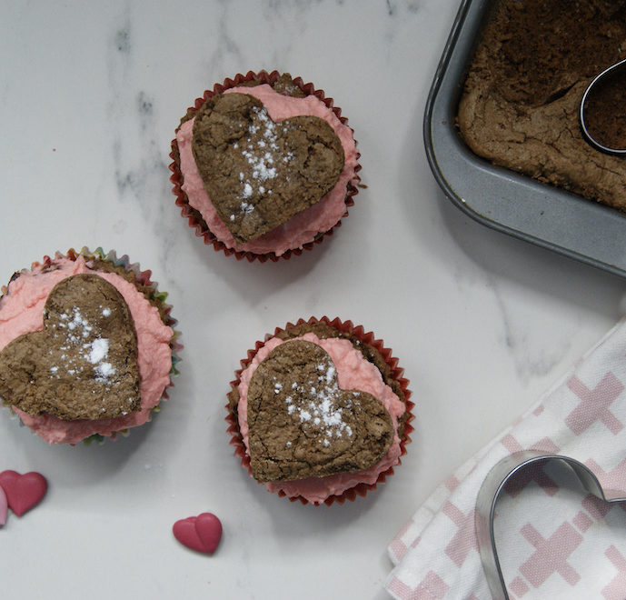 Mini-brownies de Saint Valentin