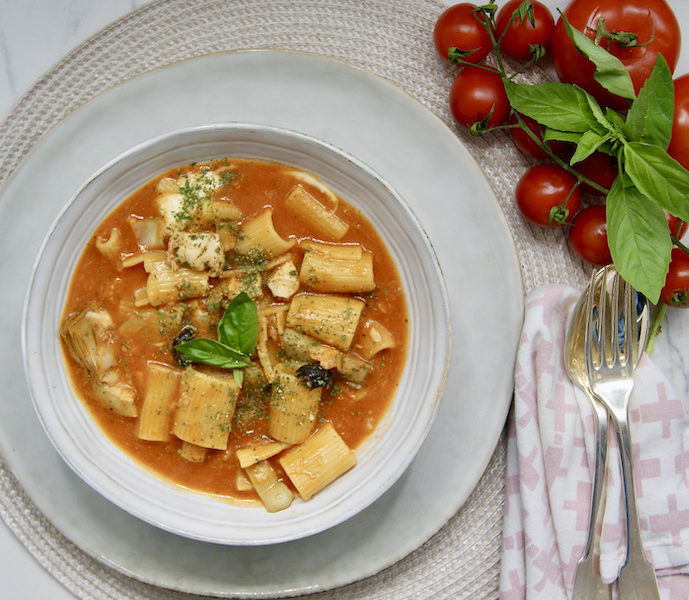 One-pot pâtes poulet provencal