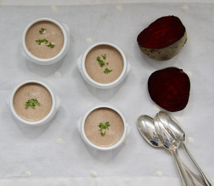 Velouté de betteraves rouges