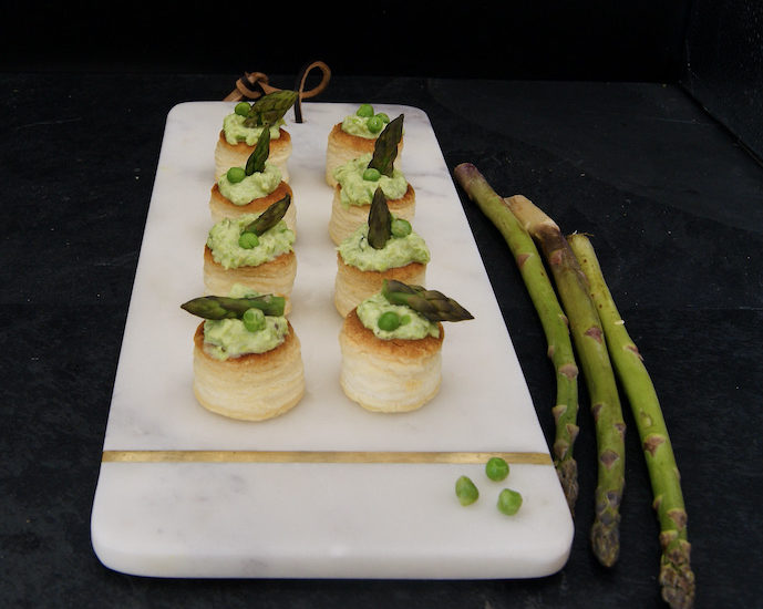 Mini vol-au-vent printanier