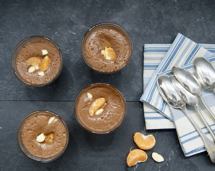 Mousse au chocolat vegan (à base de jus de pois chiches)