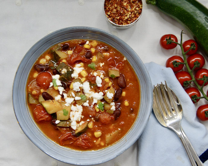 Chili d&rsquo;été aux haricots rouges