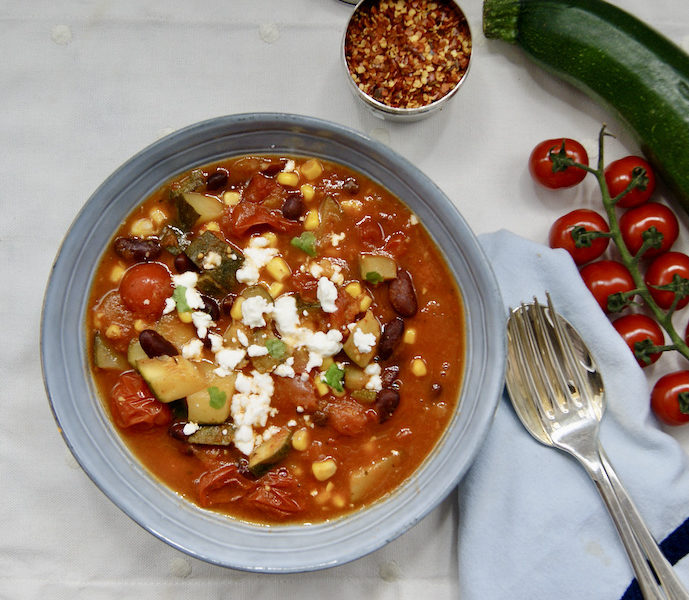 Chili d&rsquo;été aux haricots rouges