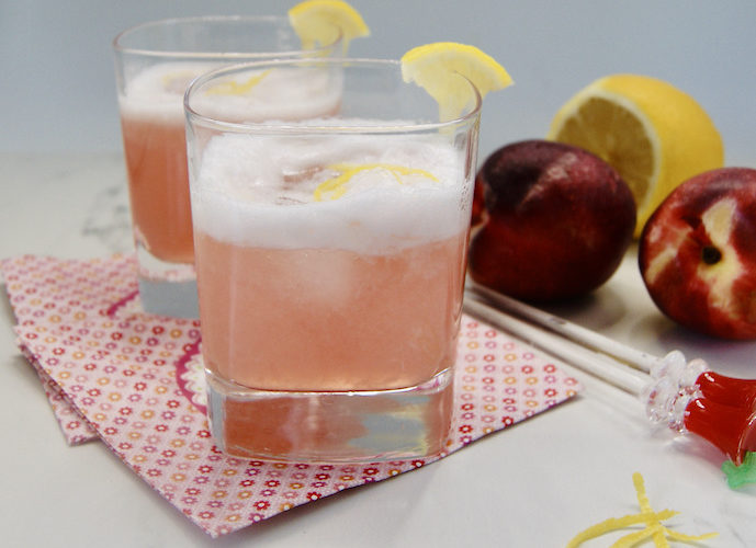 Cocktail de Gin parfumé à la nectarine