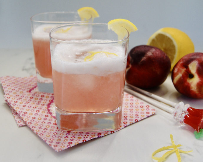 Cocktail de Gin parfumé à la nectarine