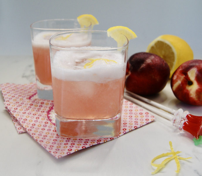 Cocktail de Gin parfumé à la nectarine