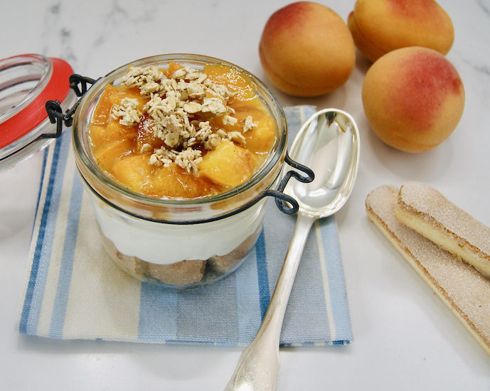 Crème de mascarpone aux abricots à emporter