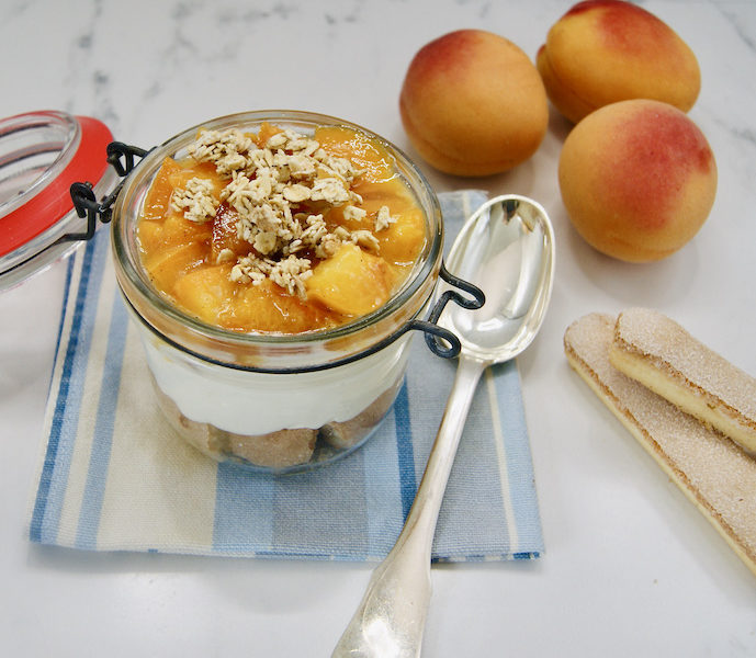 Crème de mascarpone aux abricots à emporter