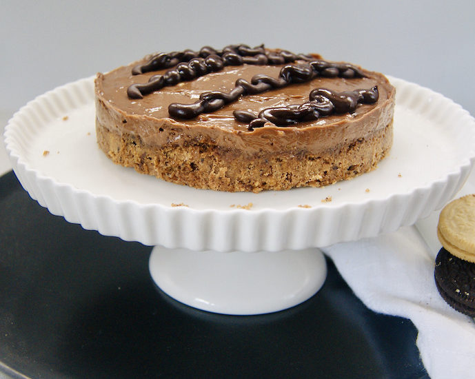 Cheesecake super facile au chocolat et aux noisettes
